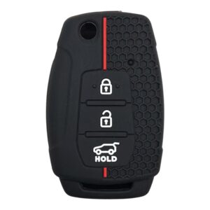 2510-PK | Ssangyong Honeycomb Cover Key 3 Button Red