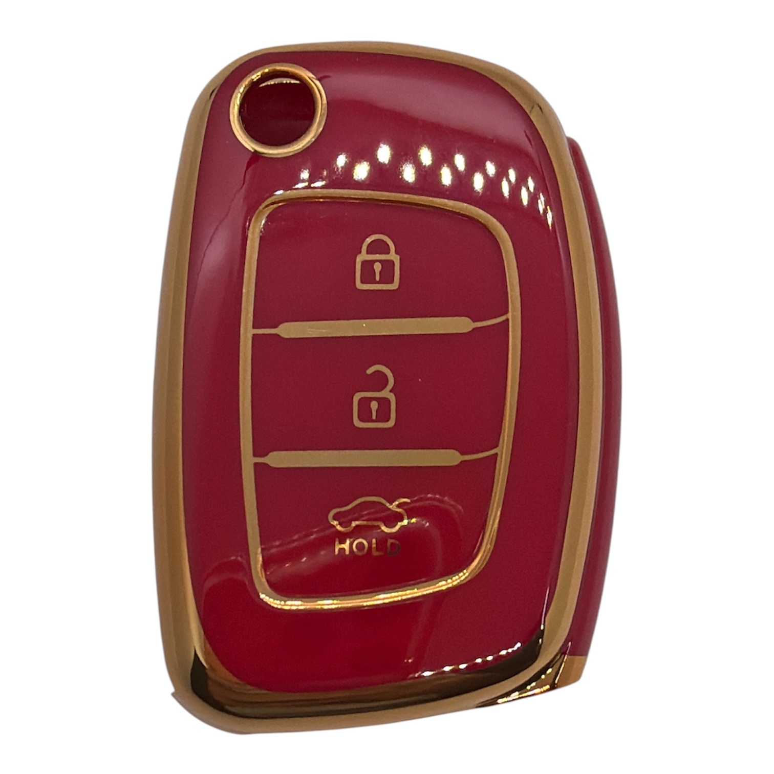 2119-K | Hyundai Flip Key Nano Silicone Case 3 Button Red 2119-K | Hyundai Flip Key Nano Silicone Case 3 Button Red