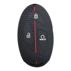 2124-PK | Hyundai New Honeycomb Cover Key 3+1 Button Red