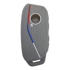 2799-PG | BMW 2023 Honeycomb Cover Key 4 Button Gray