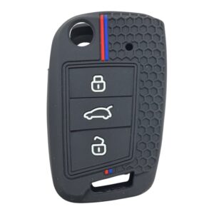2810-PD | Volkswagen MQB Honeycomb Cover Key 3 Button Colorfull