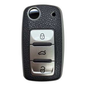 2811-DBS | Volkswagen UDS Nano Silicone Case 3 Button Black-White