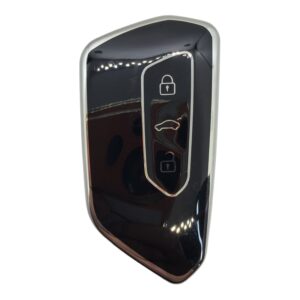 2813-BS | Volkswagen Smart Nano Silicone Case 3 Button Black-Silver