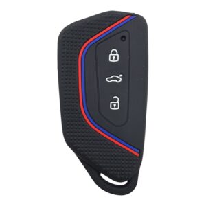 2813-PD | Volkswagen Smart Honeycomb Cover Key 3 Button Red