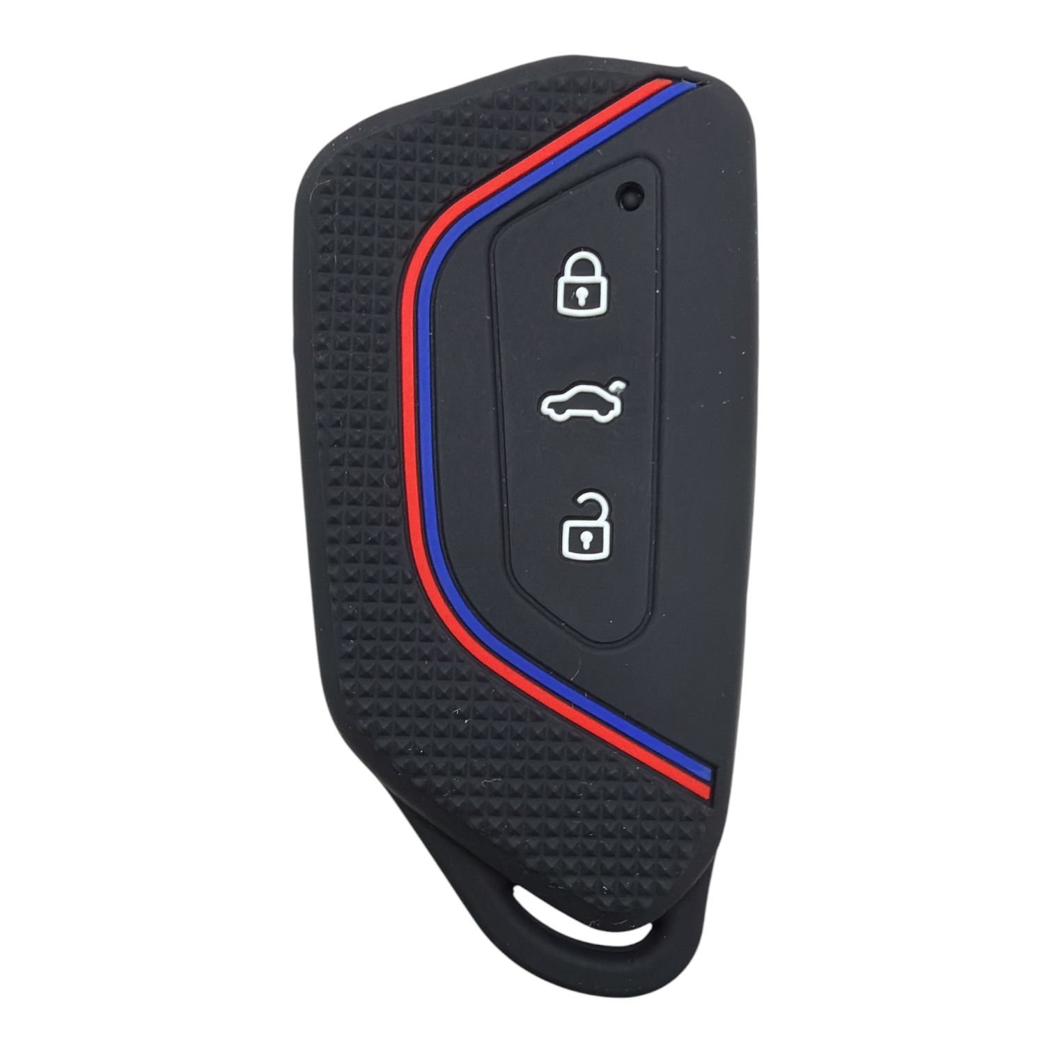 2813-PD | Volkswagen Smart Honeycomb Cover Key 3 Button Red 2813-PD | Volkswagen Smart Honeycomb Cover Key 3 Button Red