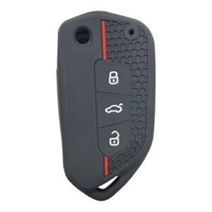 2815-PK | Volkswagen Passat Smart Honeycomb Cover Key 3 Button Red