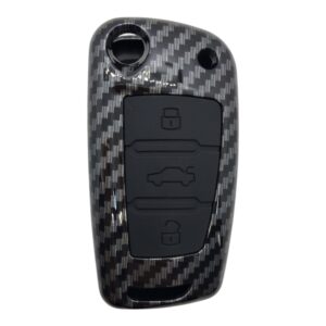 2911KARBON | Audi Flip 3 Button Carbon Fiber Cover Key