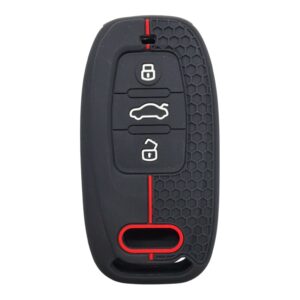 2912-PK | Audi Smart Honeycomb Cover Key 3 Button Red