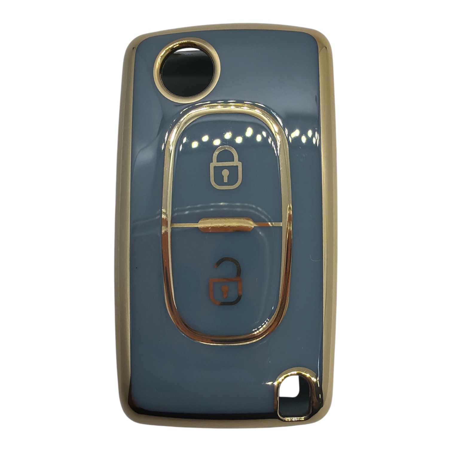 3413-G | Peugeot Flip Nano Silicone Case 2 Button Gray 3413-G | Peugeot Flip Nano Silicone Case 2 Button Gray
