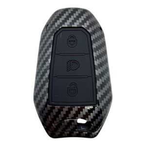 3416KARBON | Peugeot - Citroen Smart 3 Button Carbon Fiber Cover Key FAR