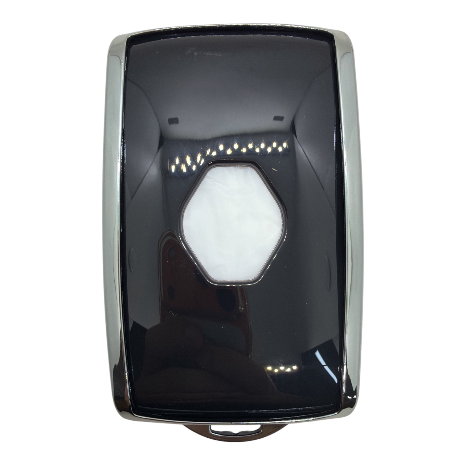 3510-BG | Renault Card Key Nano Silicone Case 4 Button Black-Silver 3510-BG | Renault Card Key Nano Silicone Case 4 Button Black-Silver - Image 2
