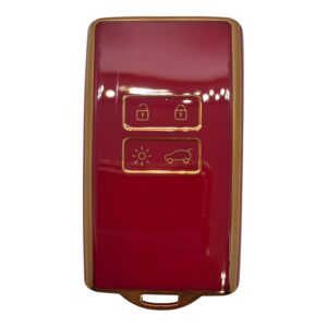 3510-K | Renault Card Key Nano Silicone Case 4 Button Red