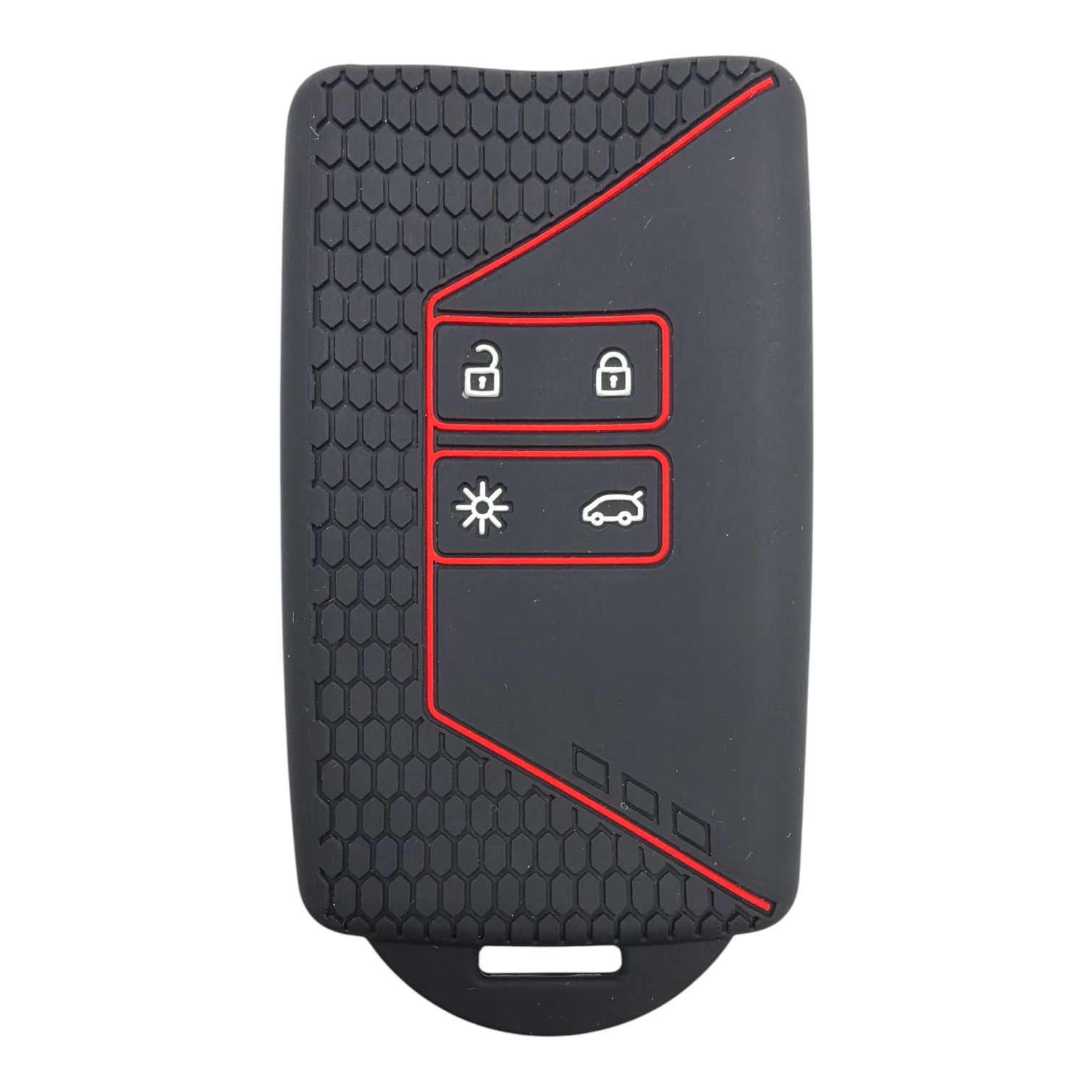 3510-PK-1 | Renault Card Honeycomb Cover Key 4 Button Red 3510-PK-1 | Renault Card Honeycomb Cover Key 4 Button Red
