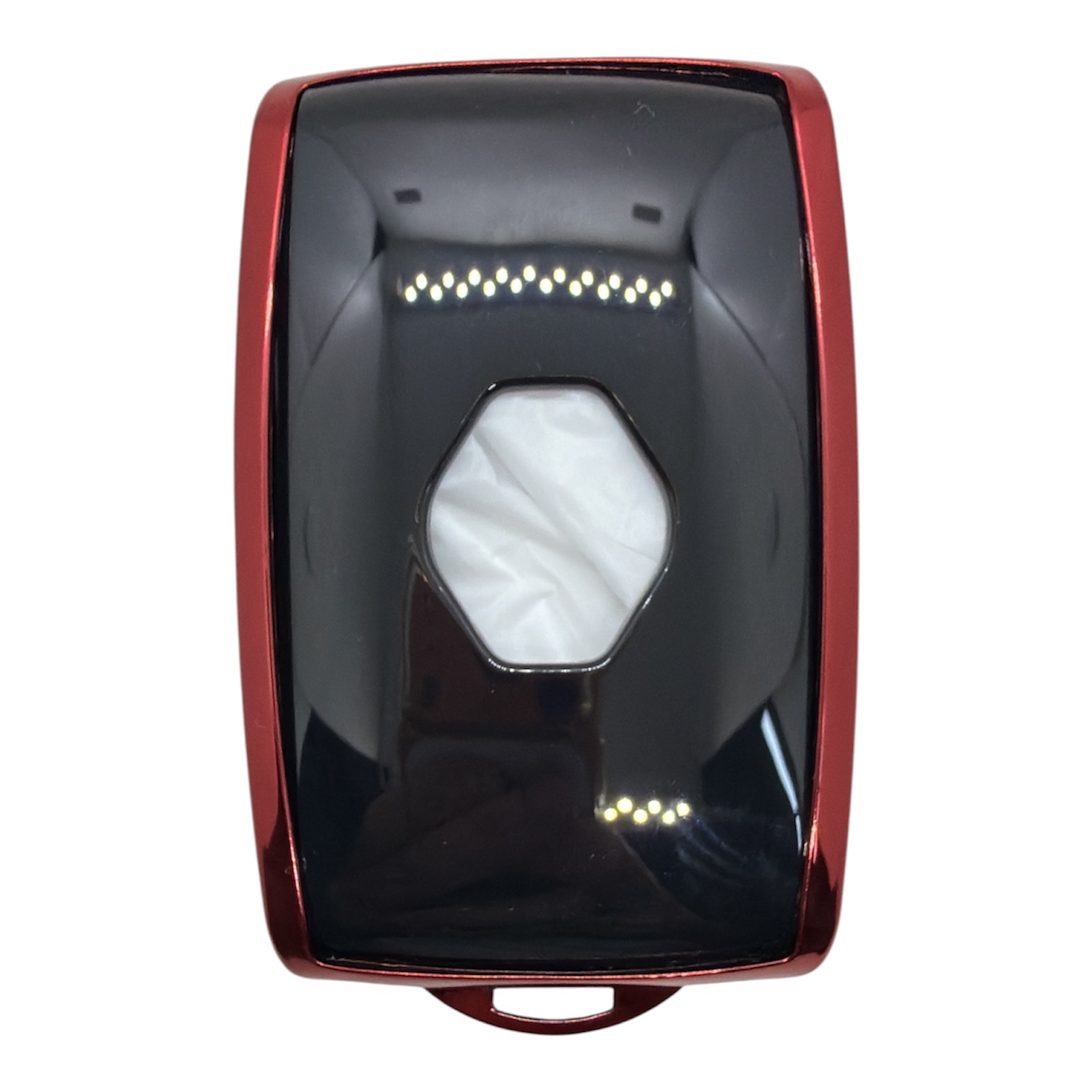 3510-BK | Renault Card Key Nano Silicone Case 4 Button Black - Red 3510-BK | Renault Card Key Nano Silicone Case 4 Button Black - Red - Image 2