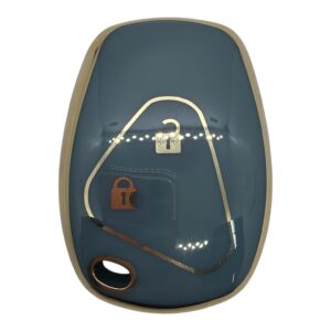 3520-G | Renault Nano Silicone Case 2 Button Gray