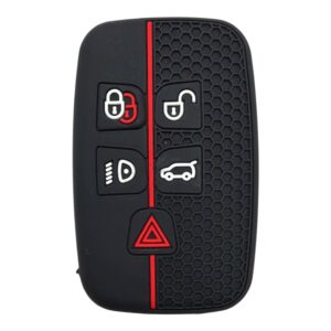 3610-PK | Range Rover Honeycomb Cover Key 5 Button Red