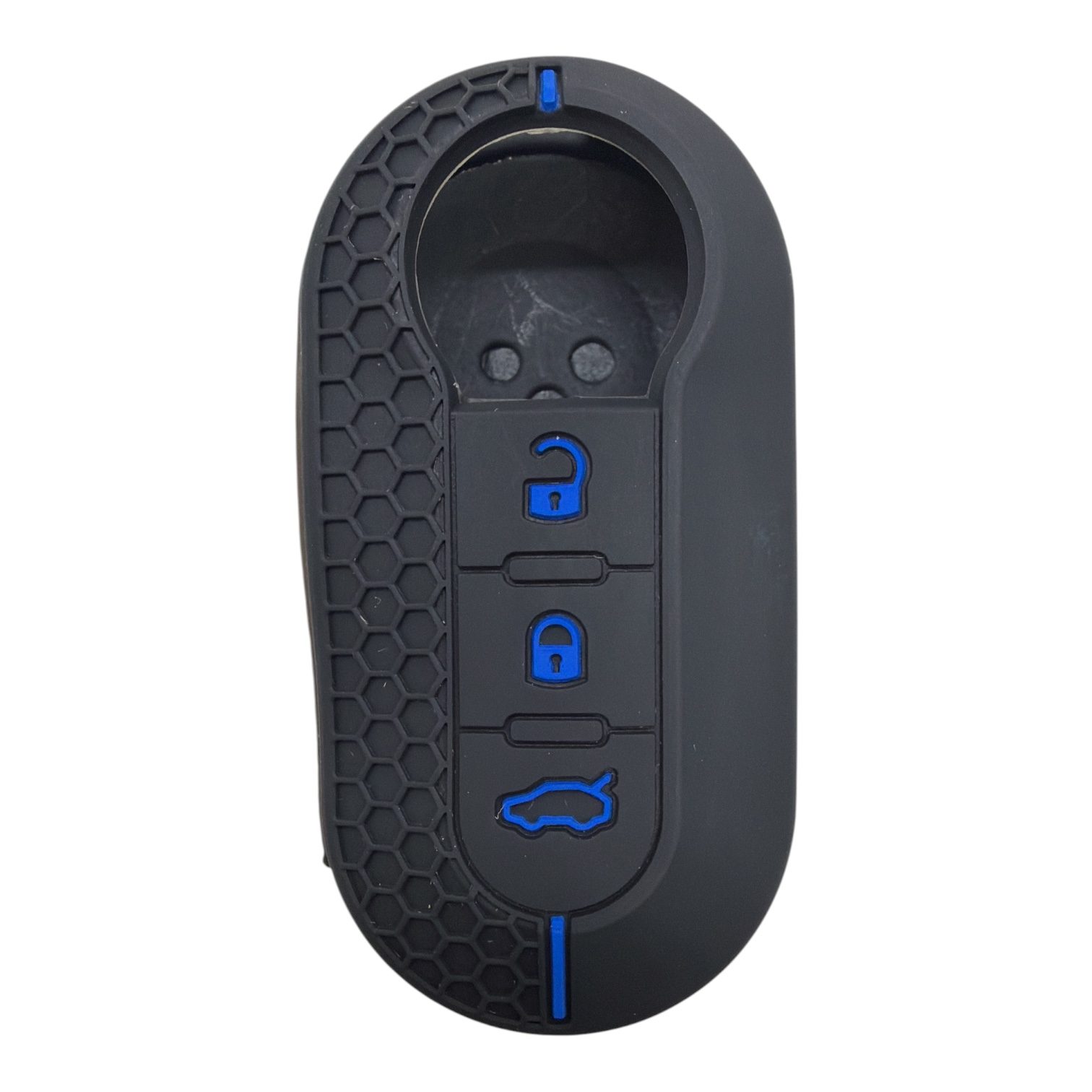 3810-PM-1 | Fiat Flip Honeycomb Cover Key 3 Button Blue 3810-PM-1 | Fiat Flip Honeycomb Cover Key 3 Button Blue