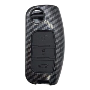 4110KARBON | Ford Flip 3 Button Carbon Fiber Cover Key