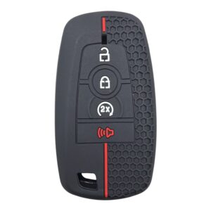 4113-PK | Ford Smart Honeycomb Cover Key 2 Button Red